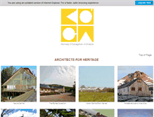Tablet Screenshot of kocarchitects.com